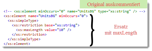 XSD mit maxLength